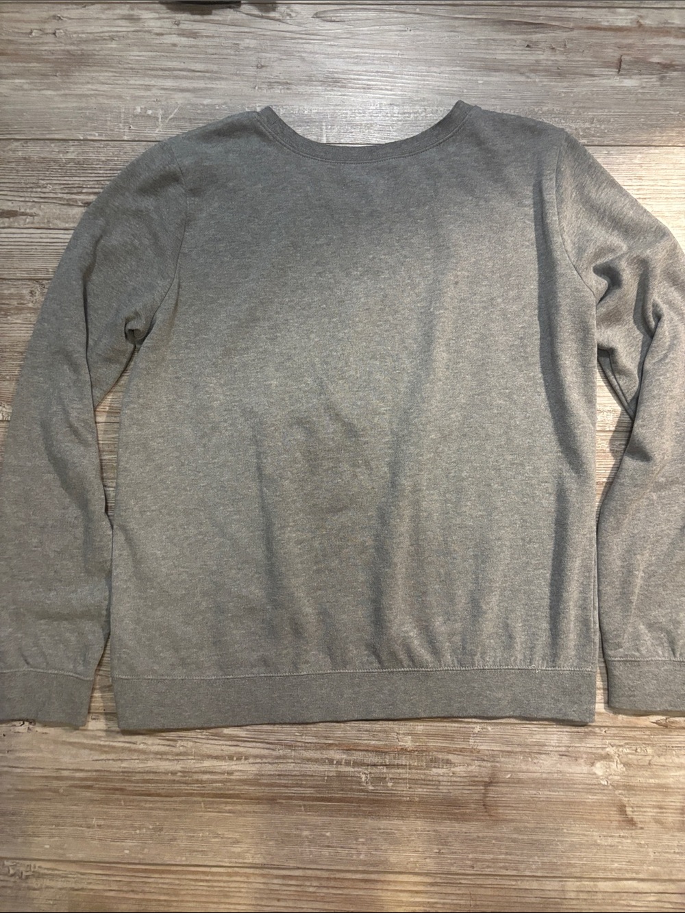 Vans Gray Crewneck with Orange-to-Yellow Gradient Surf Logo - Picture 5 of 5